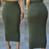 Women Ladies Sexy Skirt Bandge Bodycon High Waist Pencil Bodycon Maxi Skirt Long Skirts